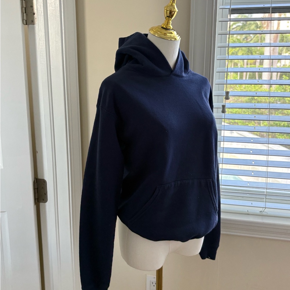Navy Blue Women's Hoodie Sweater